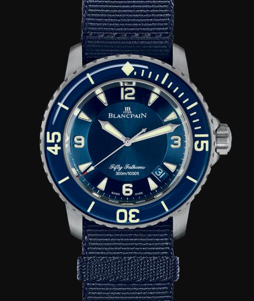 Blancpain Fifty Fathoms Watch Review Fifty Fathoms Automatique Replica Watch 5015 12B40 NAOA